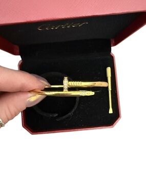 Gold Nail Cuff Bracelet